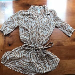 DVF blouse/beach cover